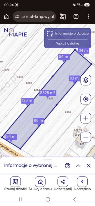 Działka 58 ar przy DK77 naprzeciw ORLEN | projekt 76SU | Gorzyce - Widok 2