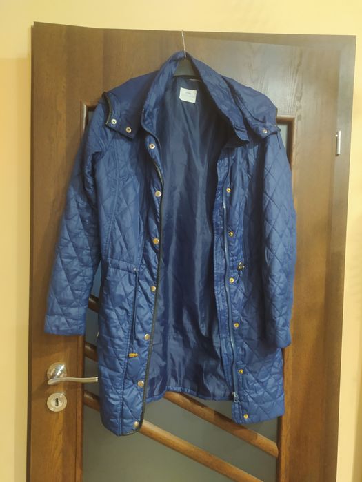 Kurtka wiatrówka ocieplana wiosenna jesienna z kapturem 40 L