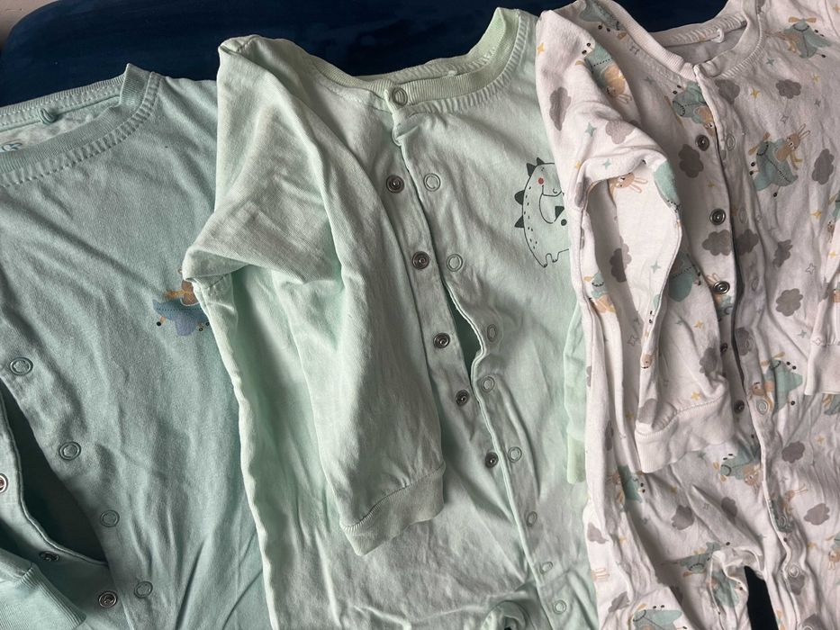 Trzy piżamy pajace Dada rozm. 92