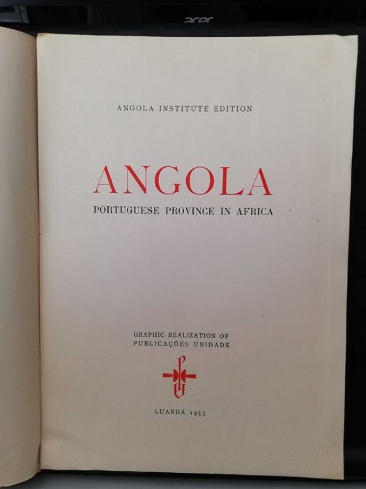 Angola, Portuguese Province in Africa, edição de 1953