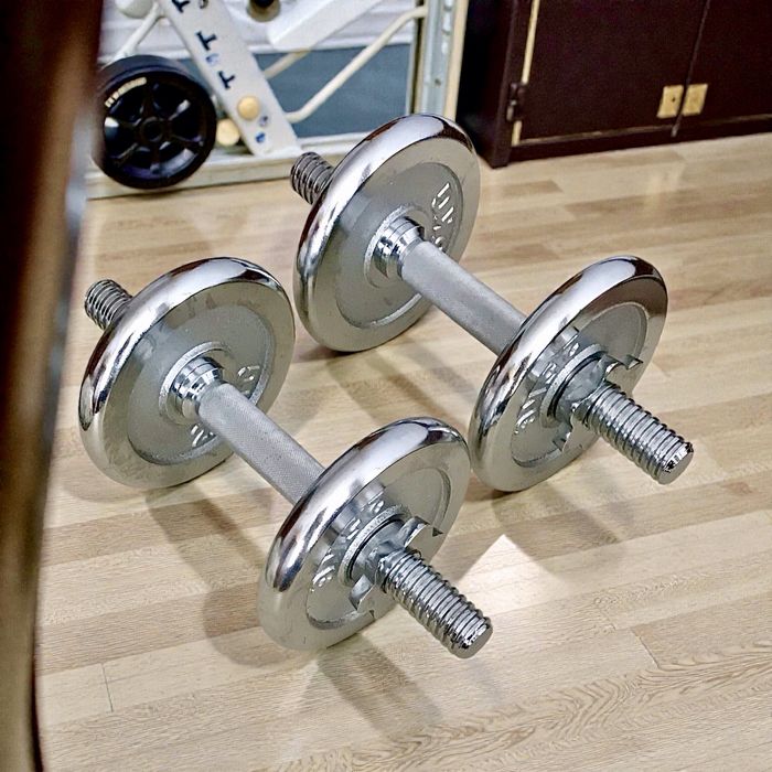 FitLogic, набор хромированных гантелей/набір хромованих гантелей, США