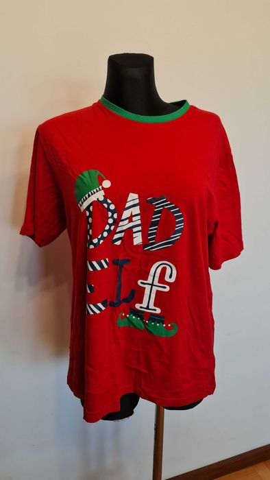 2204 Świąteczna koszulka Tata Elf rozmiar M George