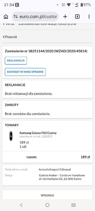 Smart band Samsung Galaxy fit 2