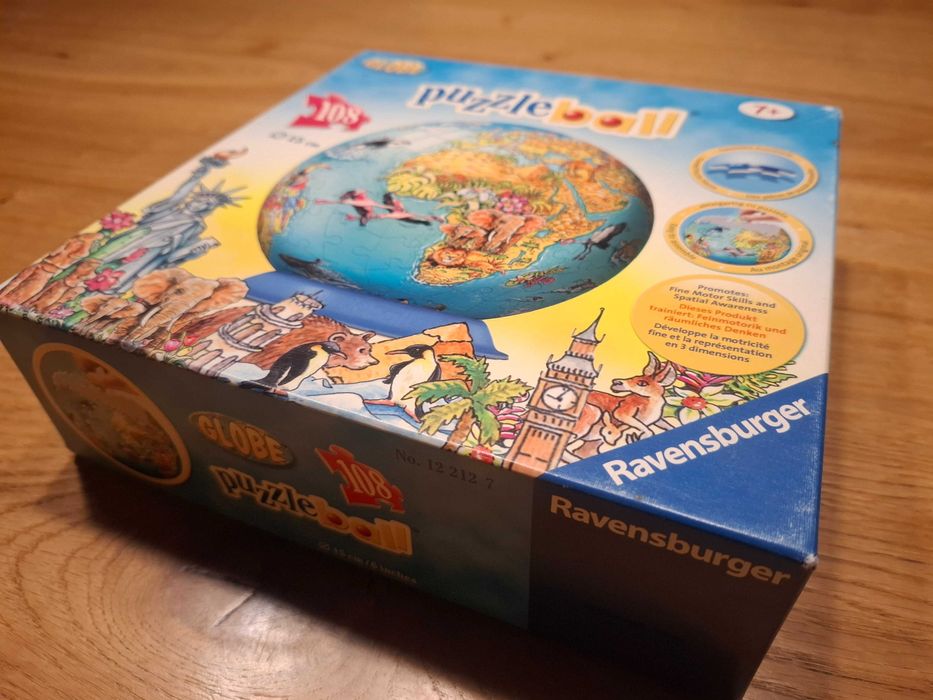 Puzzle 3D globus 108elementów