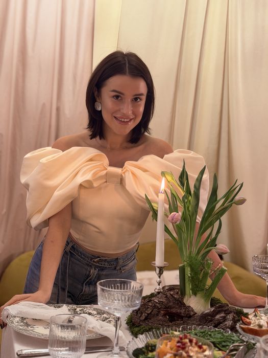 Корсет топ атлас