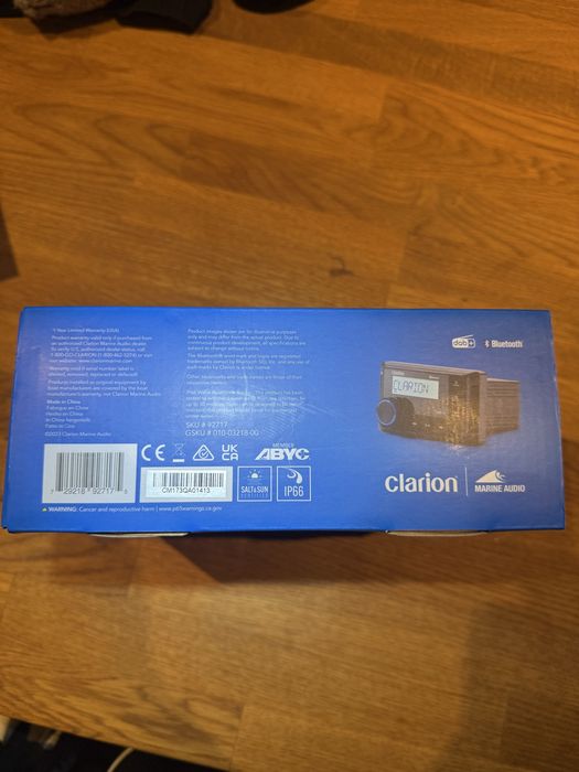 Nowy zestaw audio Clarion Marine CMM-10i + Głośniki CMS-651-SWB