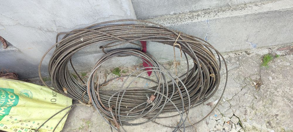 Продам стальний трос 6 мм, 13 мм  (мякий)