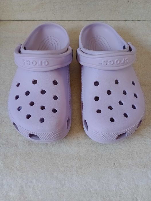 Sandały chodaki damskie Crocs Classic r.38-39 fioletowe/liliowe Oryginalna pianka Croslite używane