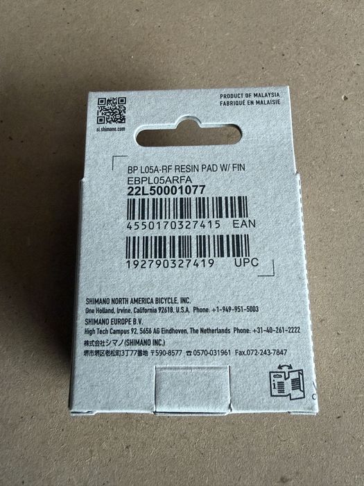 Klocki Okładziny hamulcowe SHIMANO L05A-RF