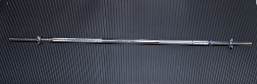Barra de rosca musculação 155cm x 28mm Grip de 31mm. Barra desmontavel