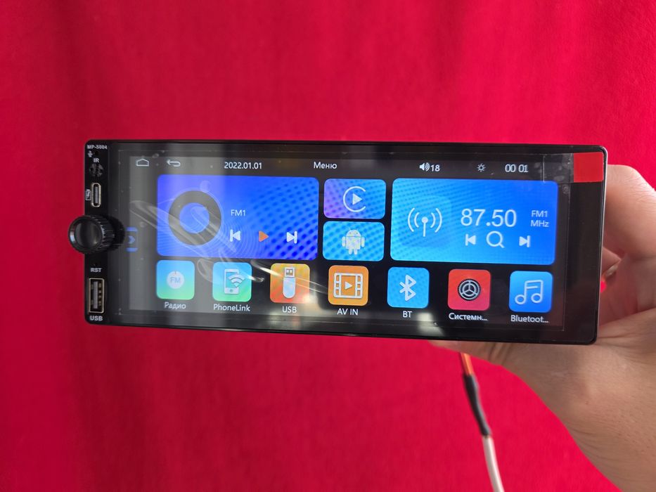 Автомагнитола 1 din Cyclone сенсорная магнитола в машину с экраном