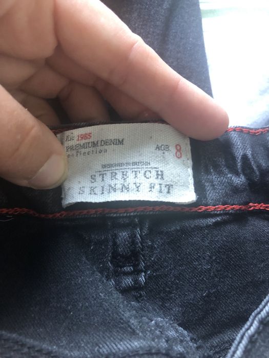 Dwie pary jeansów chłopięcych rozm 128