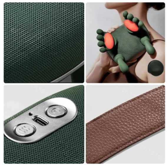 Професійний масажер для шиї та спини з підігрівом і 3 режими роботи