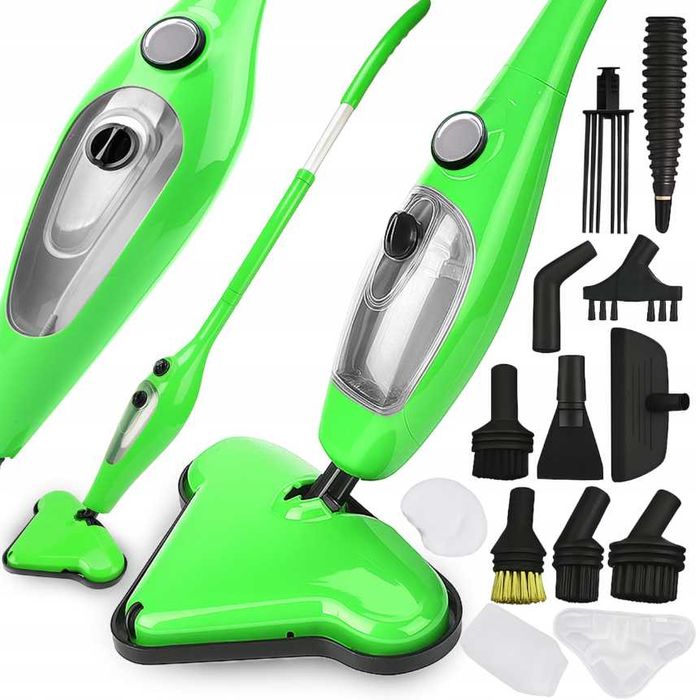 NOWY Mop Parowy Multi Myjka Parowa 1300w Wielofunkcyjna 12w1 Akcesoria