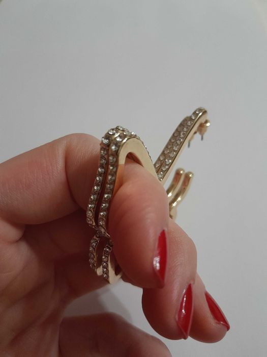 Сережки метелики зі стразами