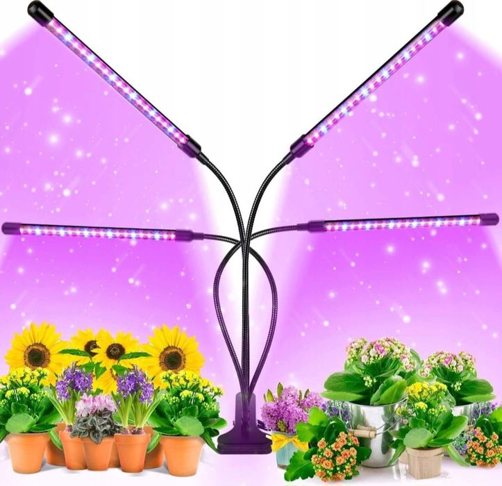 GROW Lampa led do uprawy roślin Zhennby 40 W 4 RAMIONA KLIPS