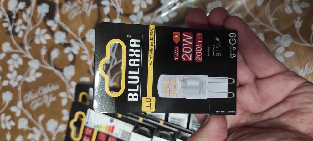 Лед лампа Blulaxa 220v 20w G9