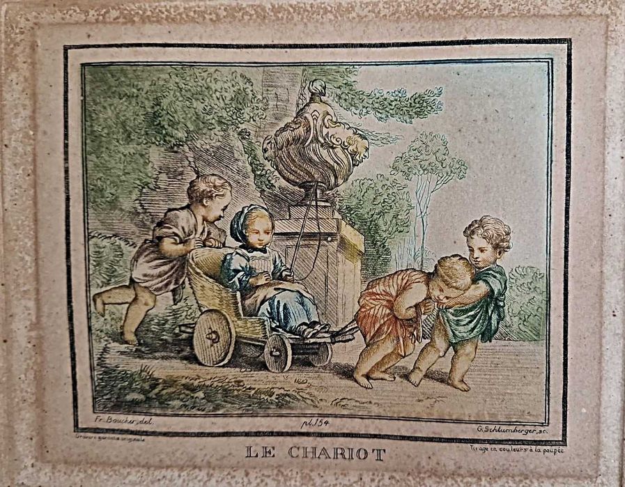 Gravuras França-XVIII-XIX-Chardon-Boucher-Demarteau-Poletnich-Fouquet