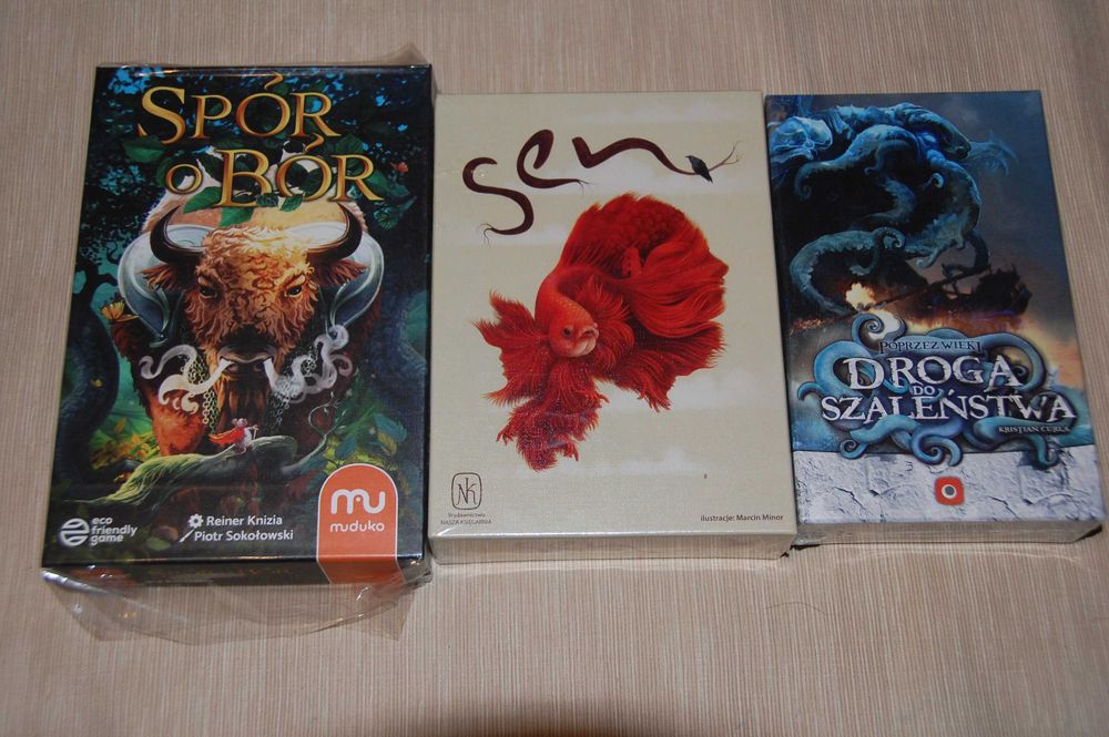 Gra Sen, Spór o bór, Poprzez wieki: Droga do szaleństwa, trzy NOWE gry