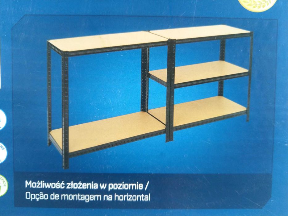 HIT Regał warsztatowy półki na stelażu metalowym KURIER