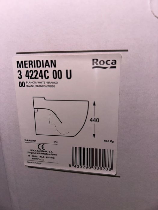 Sanita completa Roca Meridian com autoclismo – Nova