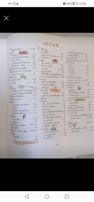 Livro receitas em inglês. Novo