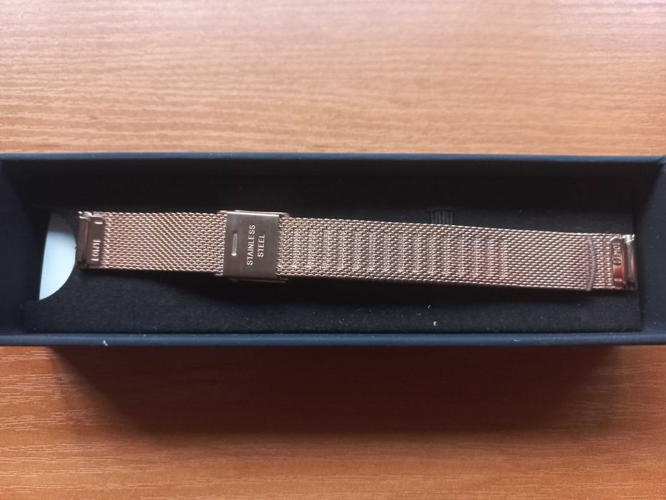 Ремінець на годинник Daniel Wellington 12мм рожево-золотий