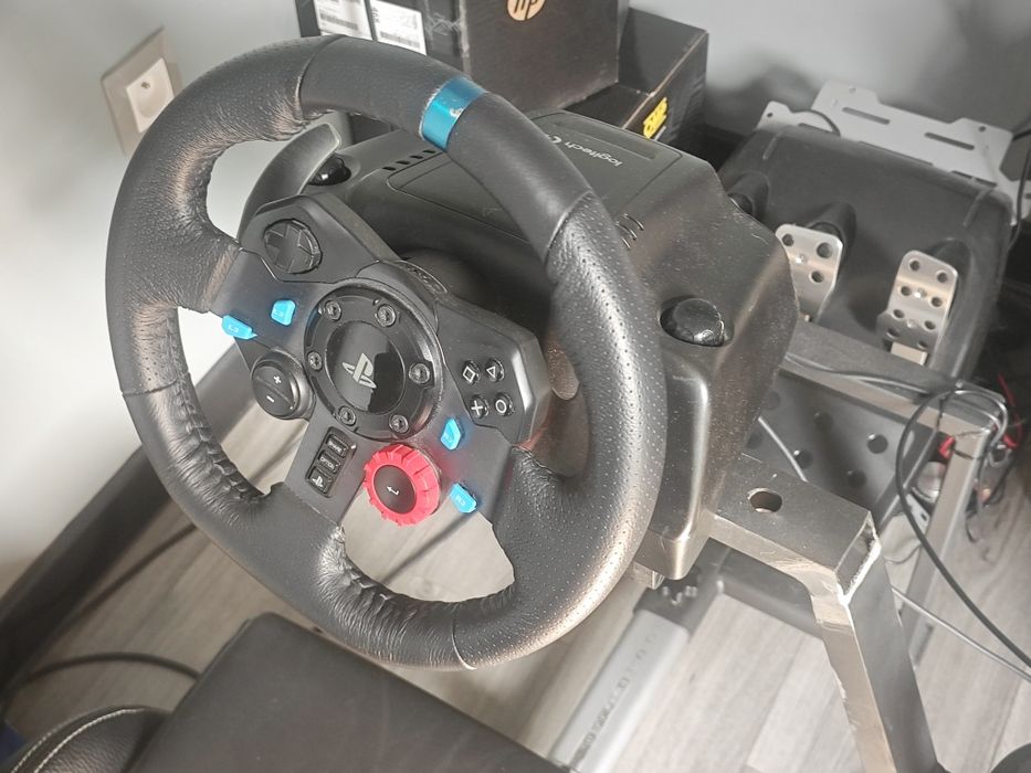 Logitech g29 modyfikowany, simracig zestaw, stan bardzo dobry, kierownica, manipulatory, shifter