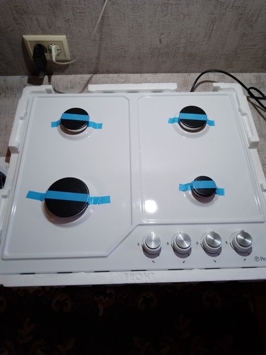 Варочная поверхность газовая Perfelli HGM 61424 WH