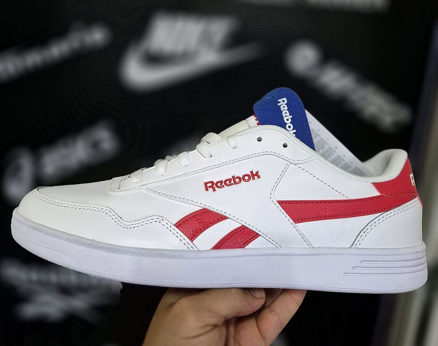 Чоловічі кросівки Reebok Royal Techque T «White Rebel Red»(Оригінал)Розмір 45-29,5см