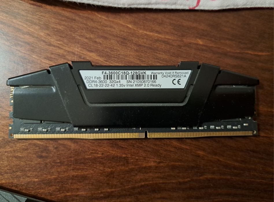 Pamięć RAM 4x DDR 4 po 32 GB - 128 GB