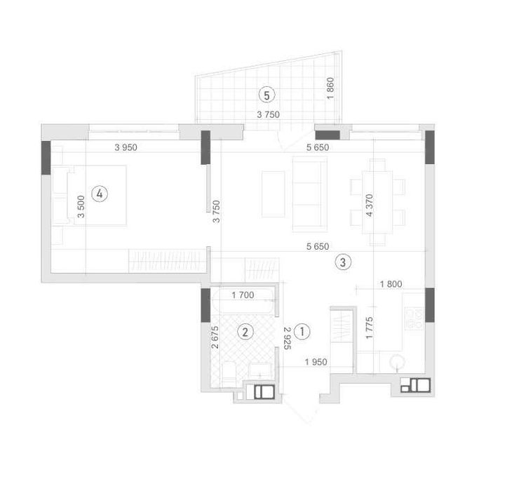 2-комнатная квартира по адресу ул. Под Голоском (площадь 52,7 м²) - Atlanta.ua - фото 3