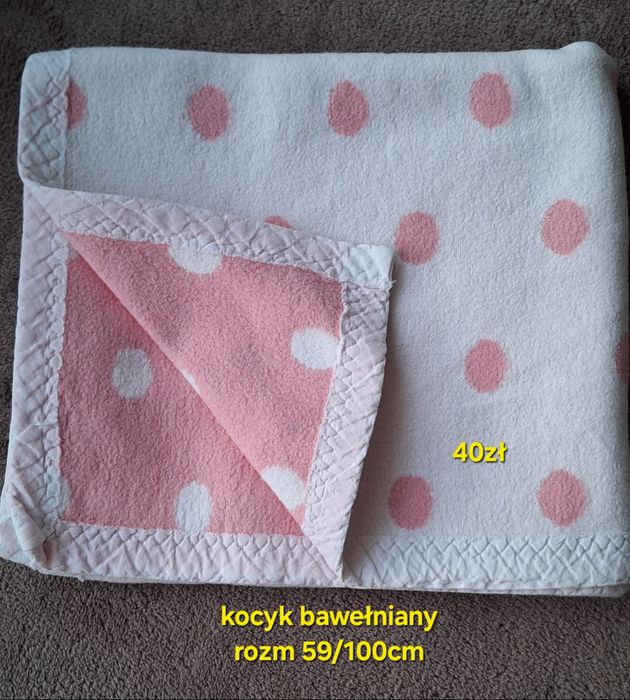 Kocyk niemowlęcy bawełniany rozm. 59x100