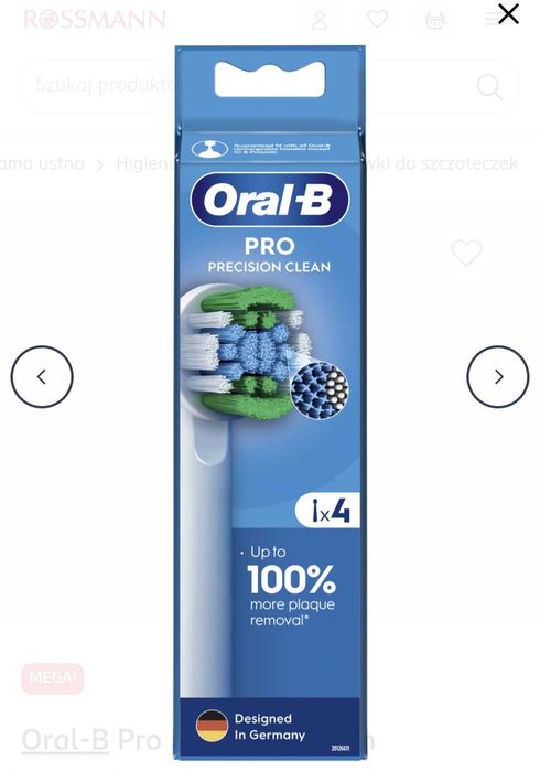 Oral-B Pro Precion Clean , końcówki wymienne do szczoteczki elektrycznej