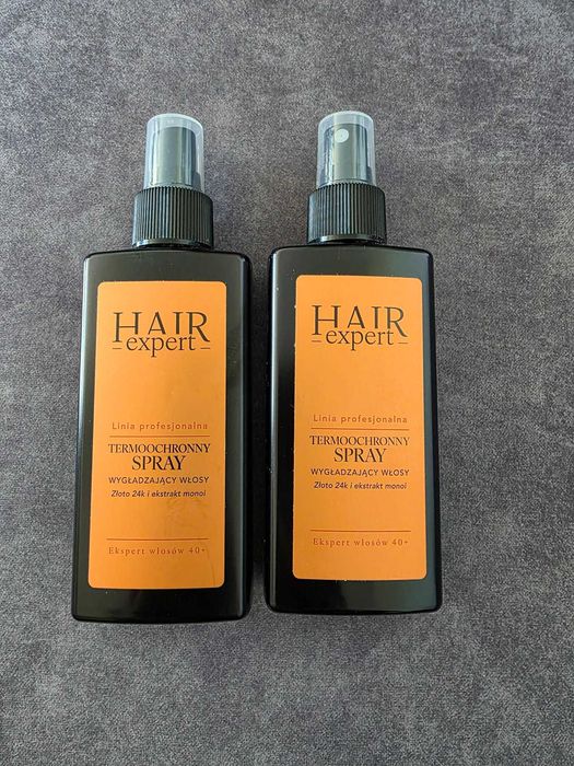 Hair Expert Termoochronny Spray wygładzający włosy x2