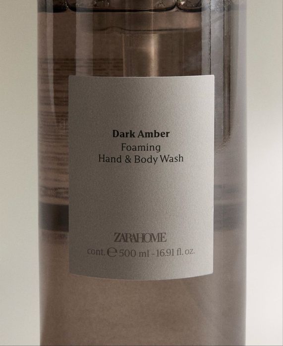 (500 ML) Sabão Líquido Espuma DARK AMBER Zara Home NOVO