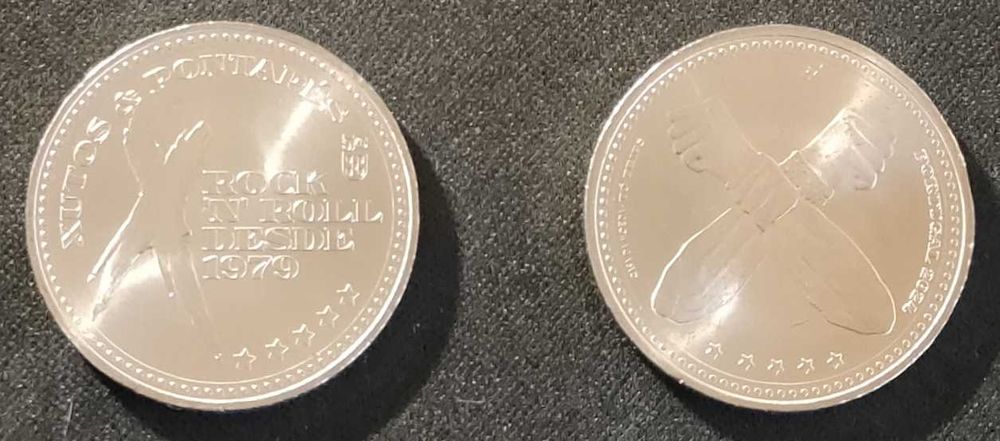 Moeda 45 anos Xutos e Pontapés 2024