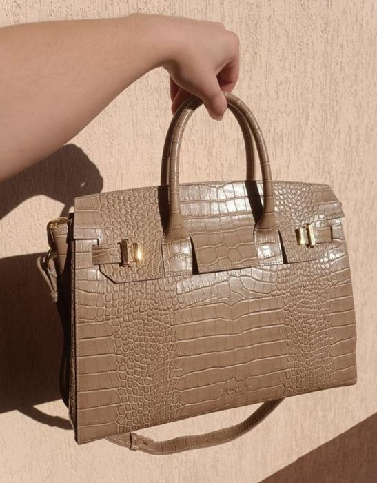 Сумка шкіряна teddy blake капучино