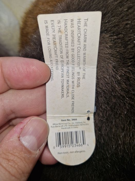 Boneco peluche Cão grande da Russ Berrie