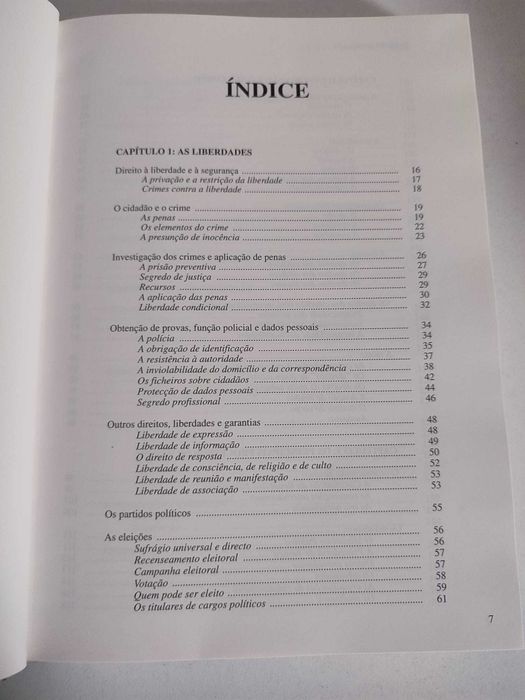 O Cidadão Perante a Lei (Direitos, Liberdades, Protecção da Vida Priv.