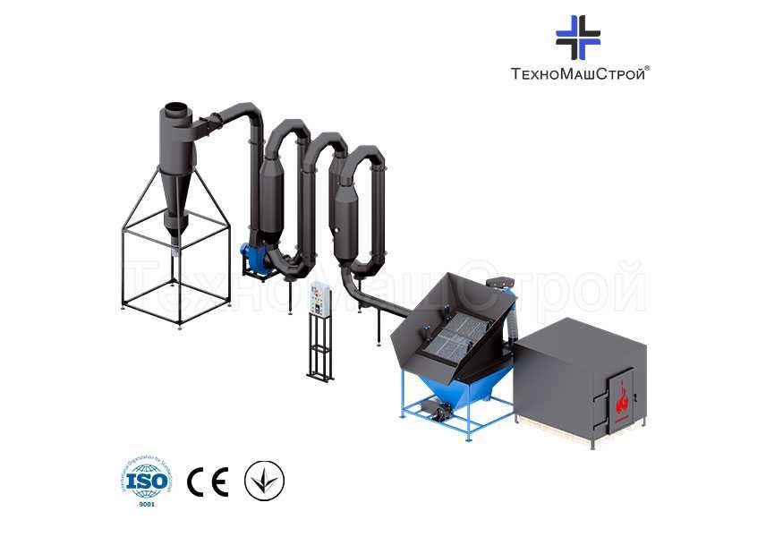 Аеродинамічний сушильний комплекс СА600 Сушка опилок