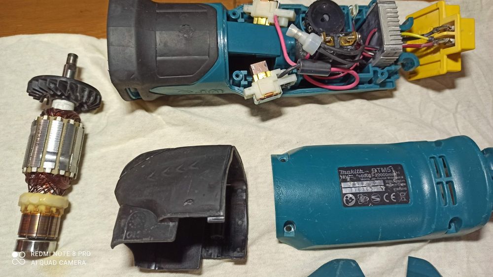 Makita DTM 51, реноватор, мультитул - запчастини, запчасти