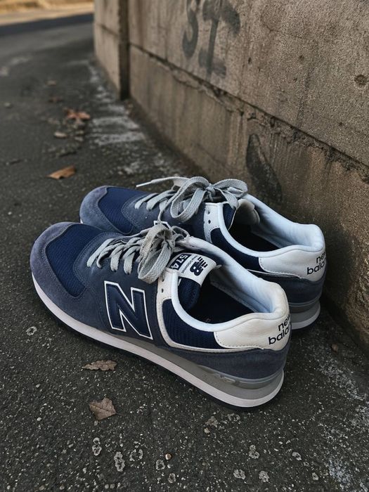 New balance 574, синие, оригинал, 40 размер