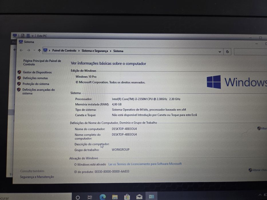 HP ProBook i3 gama profissional