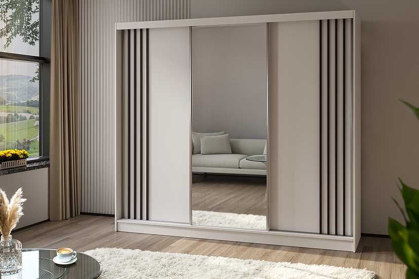 Duża pojemna szafa LENA 240 cm - różna kolorystyka . Szybka wysyłka