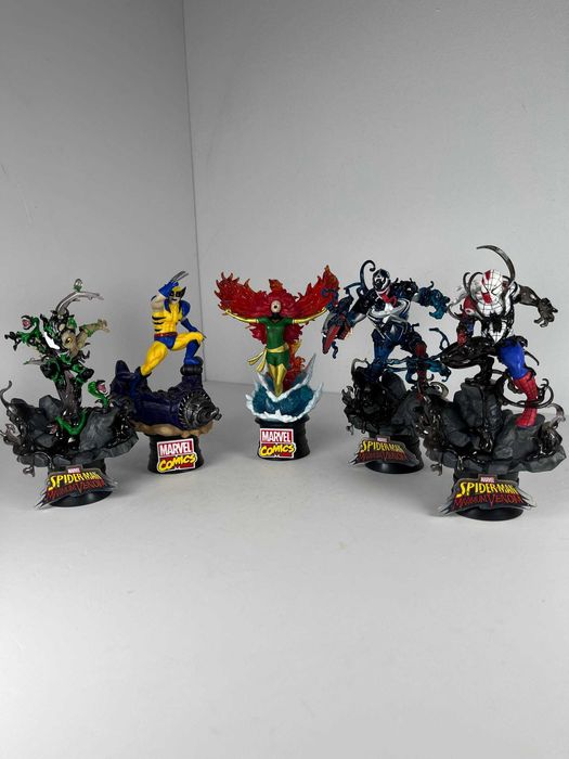 Фігурки Людина Павук, Грут, Капітан Америка, Росомаха, Фенікс X-Men