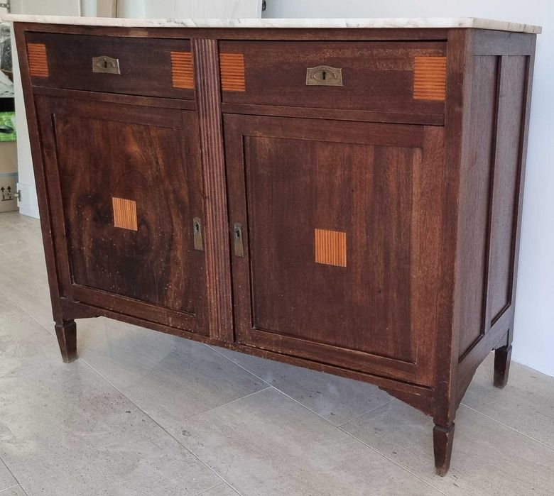 Móvel vintage - Art Deco 1930 - Cómoda Madeira maciça _