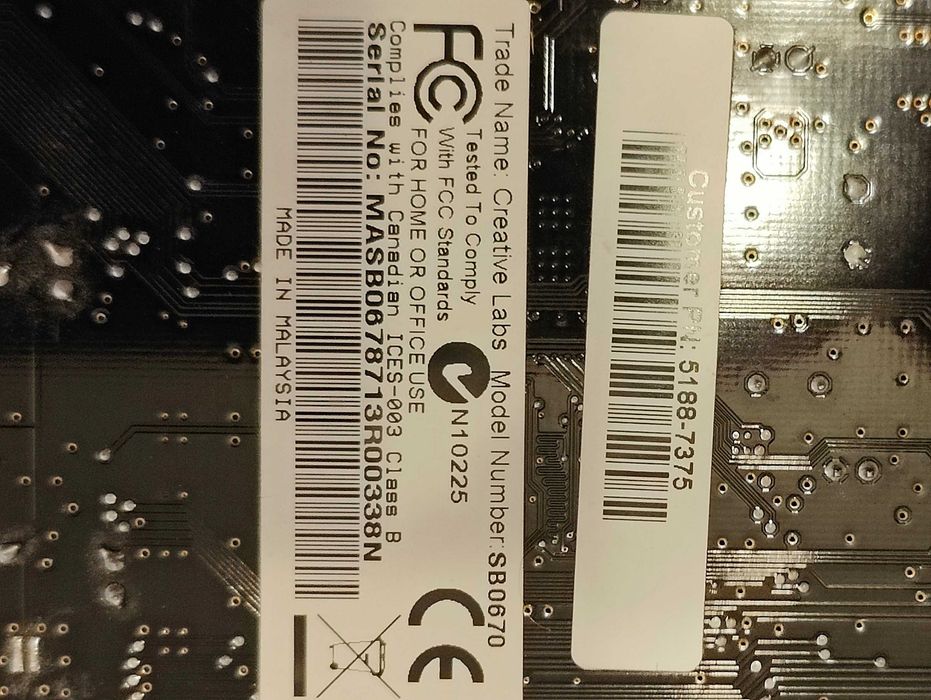 Karta dźwiękowa Creative Sound Blaster X‑Fi SB0670