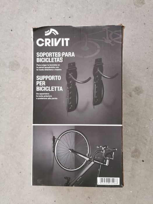 Suporte de parede para bicicletas.
