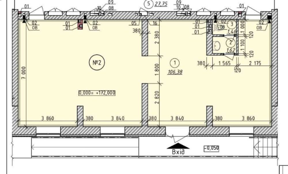 Оренда приміщення 110м2 Вишгород комерційна ,шоурум, студія, фасад